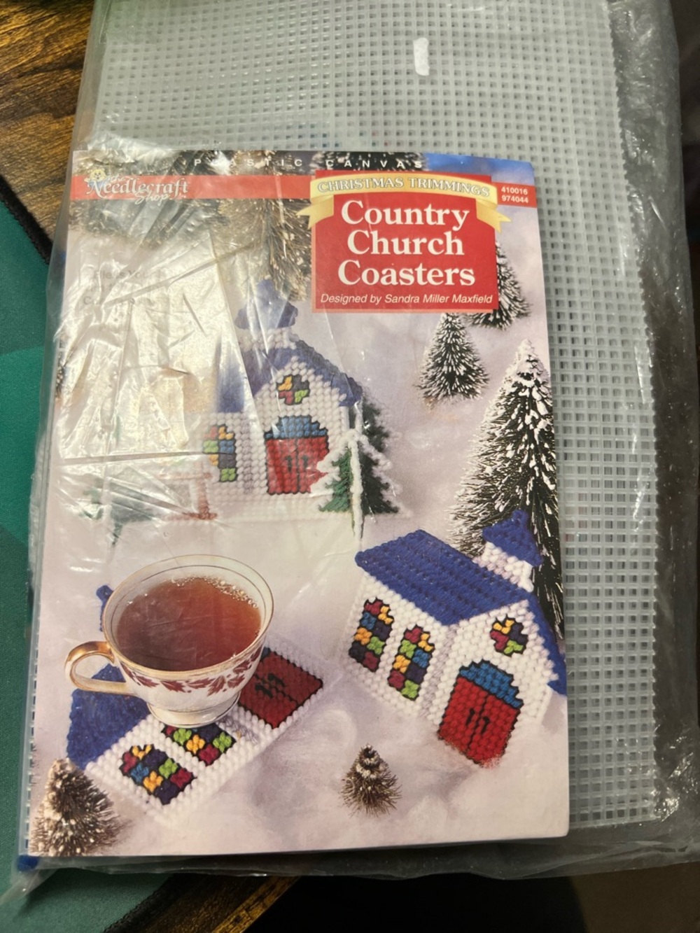 The Needlecraft Shop Plastic Canvas Kit Country Church Coasters